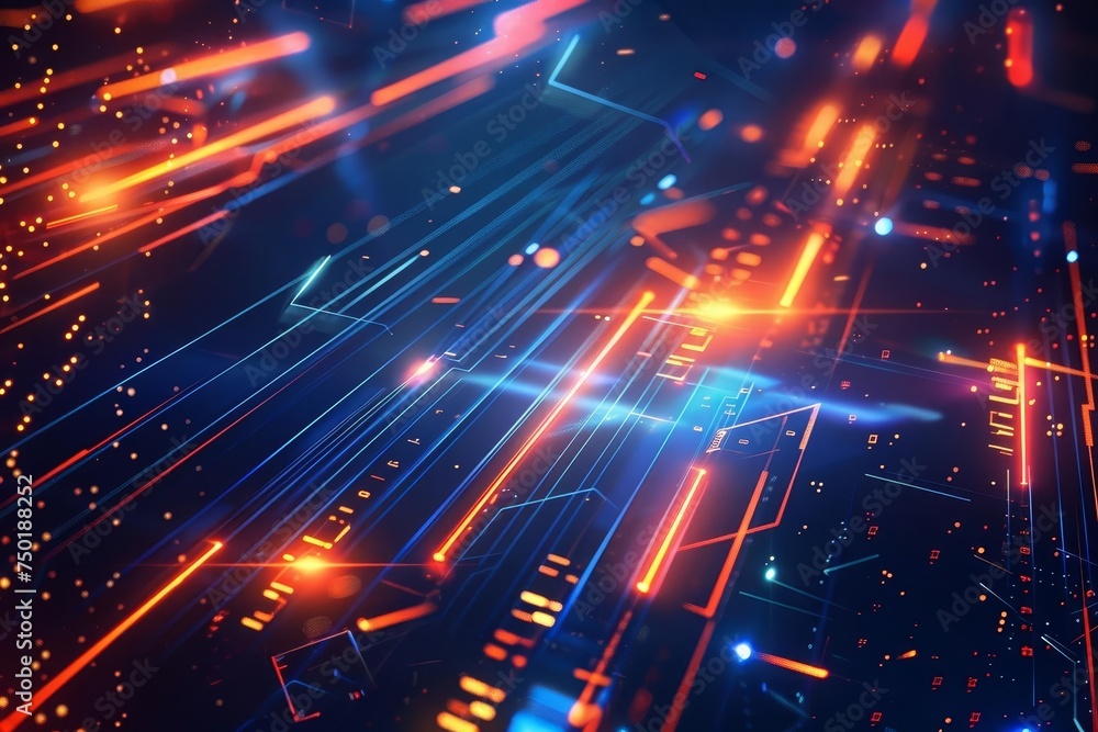 Cyberpunk style background with futuristic lines and light effects. high-tech concept with a sense of advanced technology Cyberpunk style background with futuristic lines and light effects. high-tech concept with a sense of advanced technology