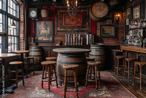 interior of a old pub