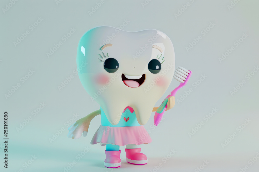 dynamic 3D rendering of toothpaste in a whimsical cartoon style. Against a clean colorful background. ideal for advertising oral hygiene products or promoting dental care in a light-hearted manner. dynamic 3D rendering of toothpaste in a whimsical cartoon style. Against a clean colorful background. ideal for advertising oral hygiene products or promoting dental care in a light-hearted manner.