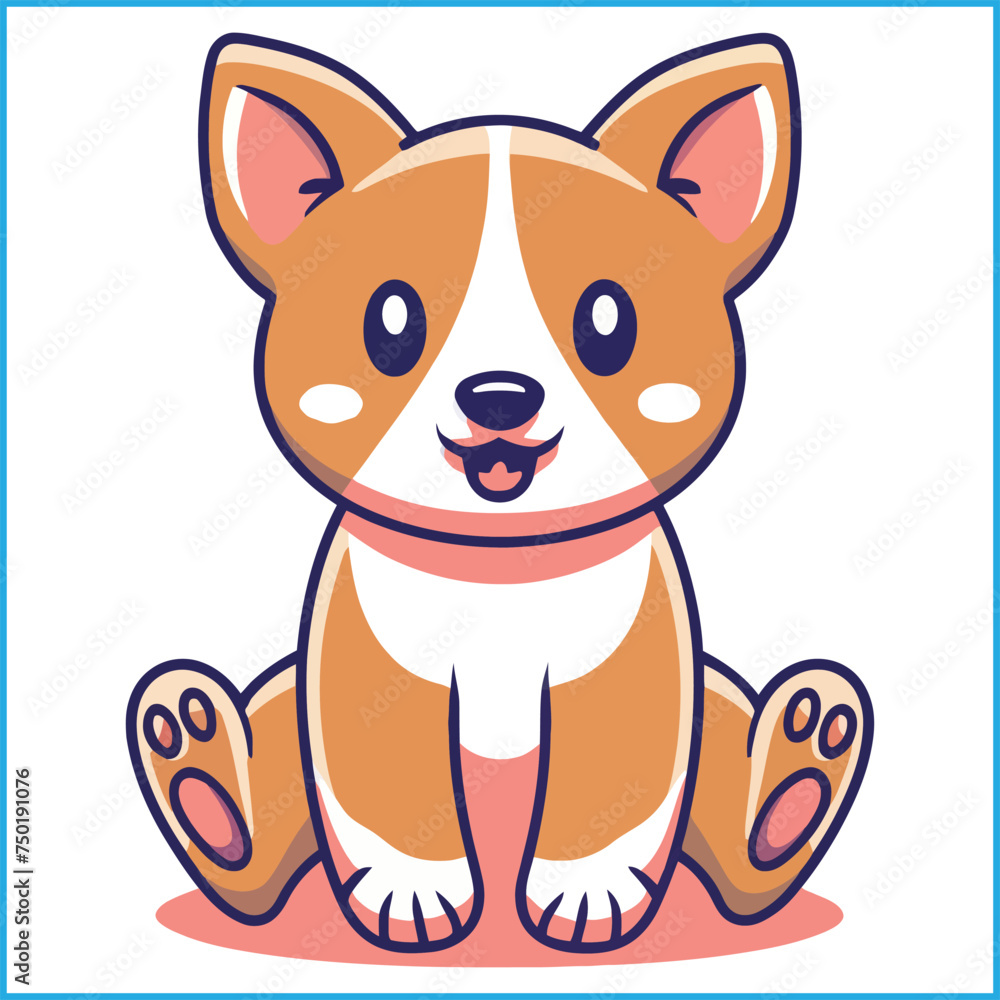 Fototapeta premium cute Chloe color vector illustration