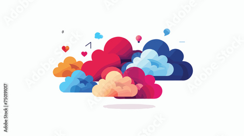 Cloud computing design vector illustration eps10 gra