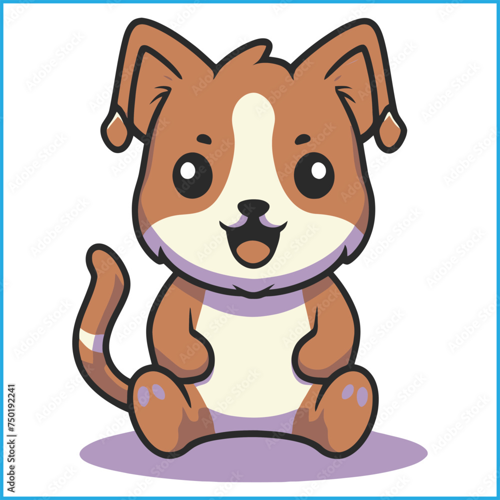 Fototapeta premium cute Chloe's color vector illustration 
