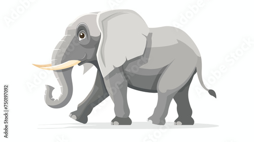 Elephant cartoon cute animal isolated illustration i