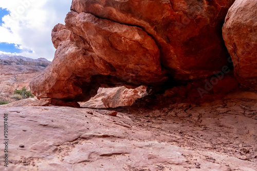 View Of Rock Formations In The American Southwest