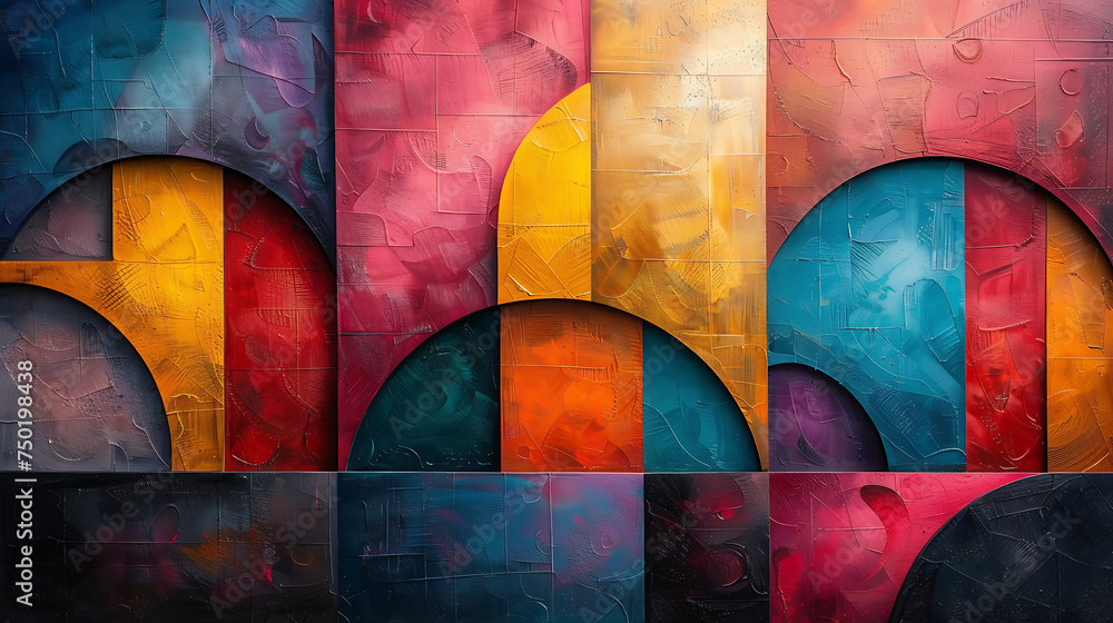 Fototapeta premium modern abstract background, fine art poster