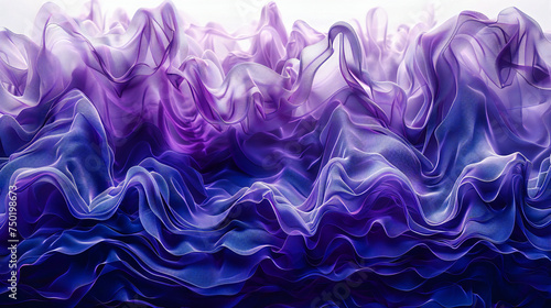 Colorful Liquid Abstract: Creative Ink Patterns in Blue and Purple, Symbolizing Artistic Design and Imagination