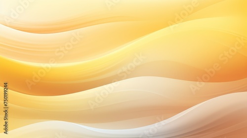 Yellow and White Background With Wavy Lines