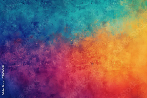 Colorful abstract watercolor background blending from blue to red © Flow_control