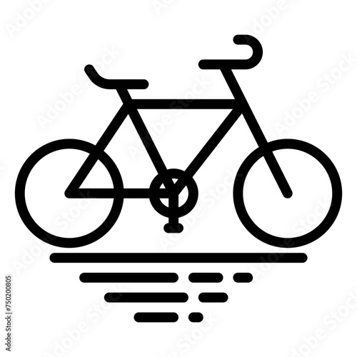 Bike icon, line icon style