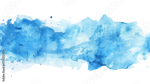 Gentle shades of blue smoothly transition across the canvas, reflecting tranquility and softness in a watercolor style