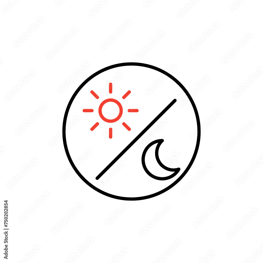 Sun and moon in sky, day and night. icon in trendy style isolated on white background. Website pictogram. Internet symbol for your web site design, logo, app, UI. Sun and moon in sky, day and night. icon in trendy style isolated on white background. Website pictogram. Internet symbol for your web site design, logo, app, UI.