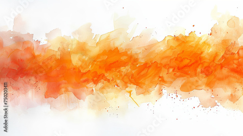 A fluid, flowing blend of watercolor in shades of orange and red that convey artistic expression and emotional impact