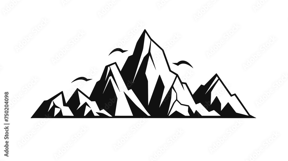 mountain pics black and white vector illustration isolated transparent background, logo, cut out or cutout t-shirt print design, poster, baby products, packaging design mountain pics black and white vector illustration isolated transparent background, logo, cut out or cutout t-shirt print design, poster, baby products, packaging design
