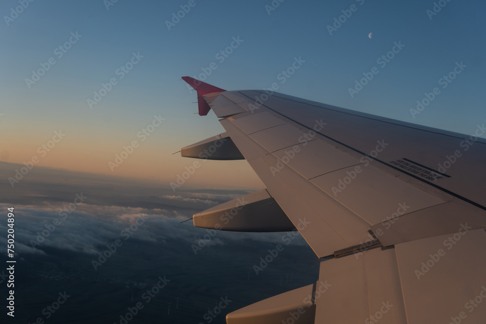 view from the porthole of the plane view from the porthole of the plane