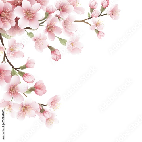 Cherry blossom background, Ai Generated