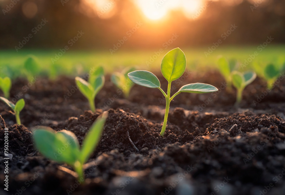 A small green plant is breaking through the soil, reaching towards the sunlight. The plant shows early signs of growth, with leaves forming and roots extending into the earth. A small green plant is breaking through the soil, reaching towards the sunlight. The plant shows early signs of growth, with leaves forming and roots extending into the earth.