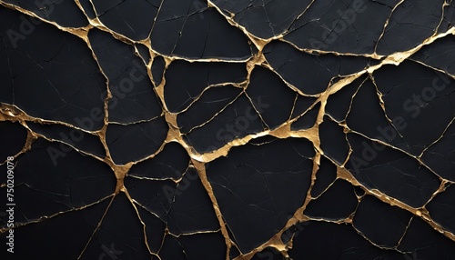 Golden Cracked Surface