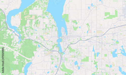 Olympia Washington Map, Detailed Map of Olympia Washington