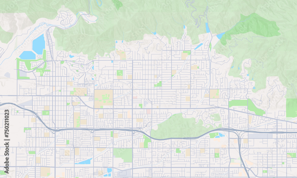 Glendora California Map, Detailed Map of Glendora California