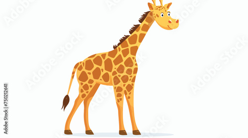 Giraffe cartoon animal isolated illustration isolate
