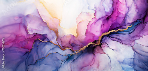 Fioletowe tło abstrakcja © Iwona