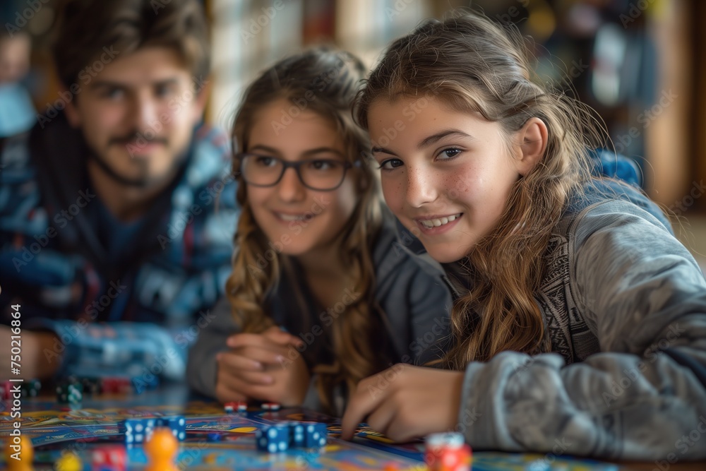 Group of People Playing a Board Game