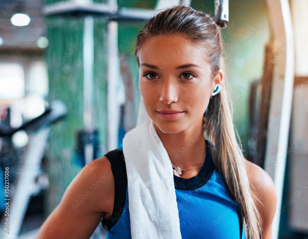 Young woman in the gym close up fitness motivation concept healthy lifestyle Young woman in the gym close up fitness motivation concept healthy lifestyle