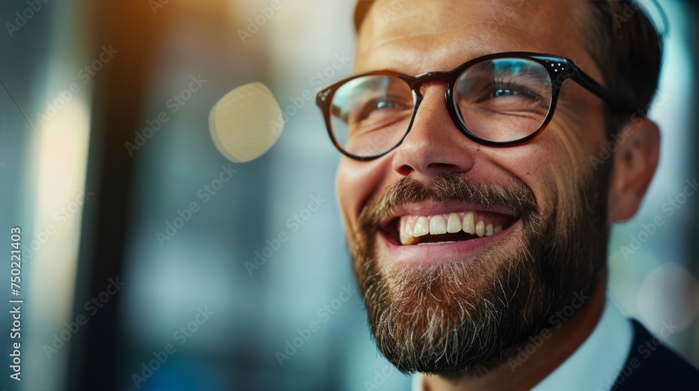 Person Wearing Glasses in Close-Up Portrait Person Wearing Glasses in Close-Up Portrait