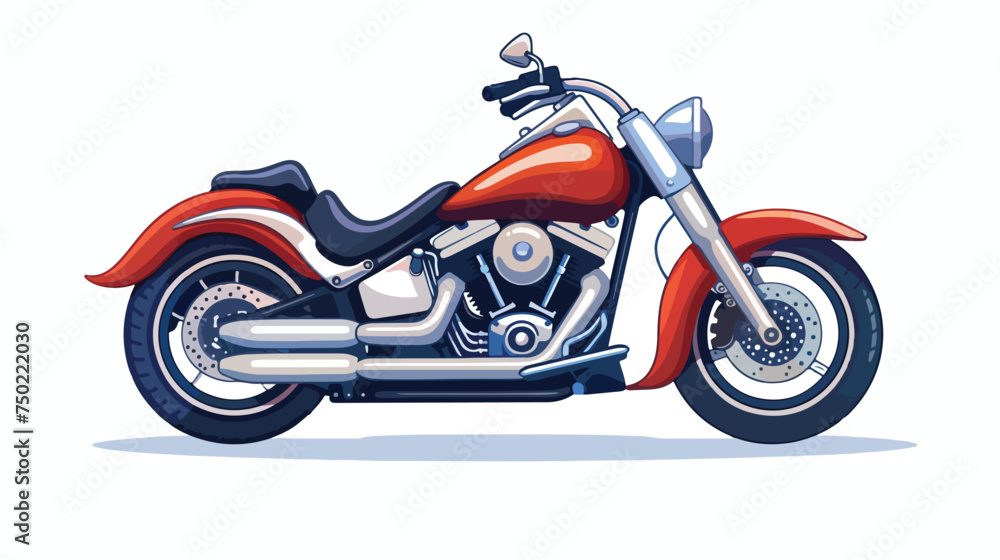 Motorcycle rudder icon isolated on white background