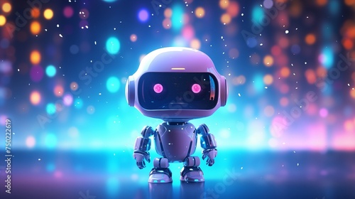  toy robot on a colorful background