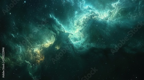 Space background, depicting the vastness of the cosmos with stars, nebulae, and distant galaxies.