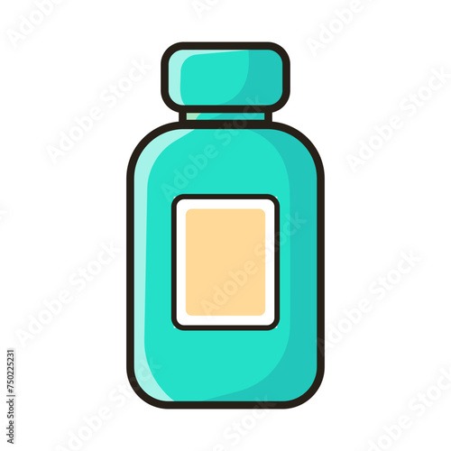 Сartoon packaging. Facial lotion. Face cream. Facial gel. Micellar water. Facial care cosmetics. Vector illustration in flat style