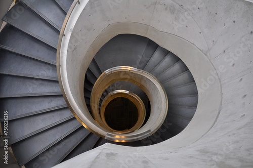 Wallpaper Mural concrete spiral staircase interior architecture  Torontodigital.ca