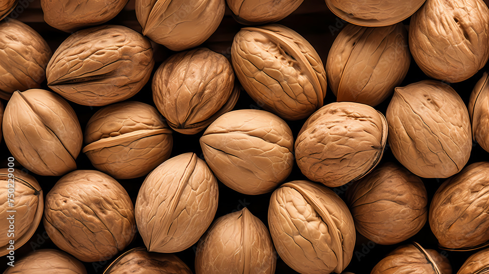 Fresh walnuts, food background Fresh walnuts, food background