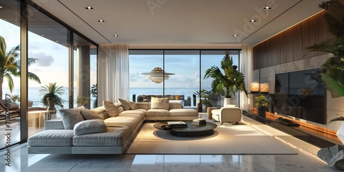 Luxury modern house in Miami Beach © toomi123