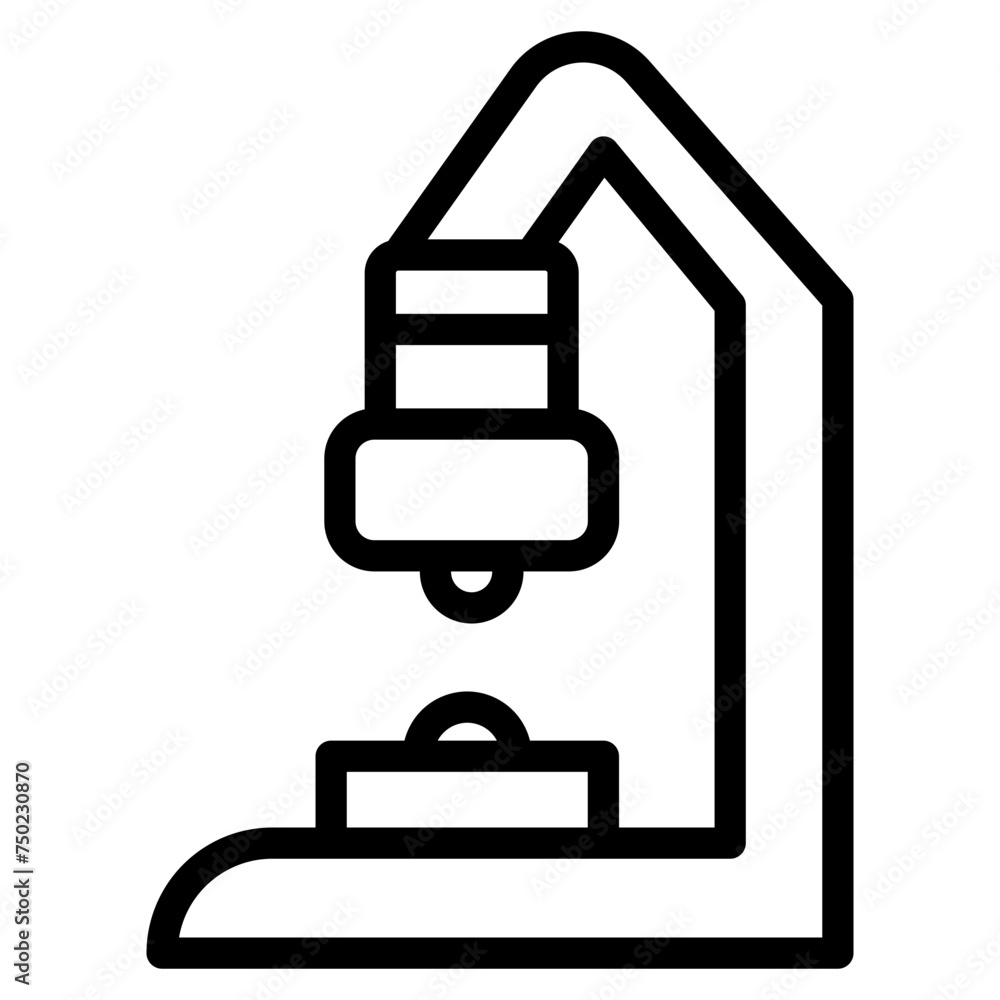 Obraz premium lab microscope icon