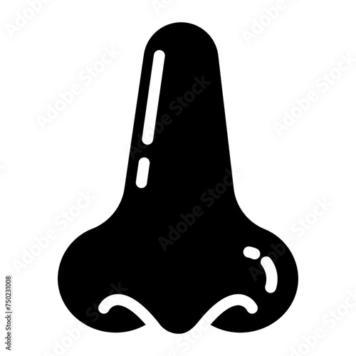 the smell of the icon vector. Thin sign. Isolated contour symbol illustration
