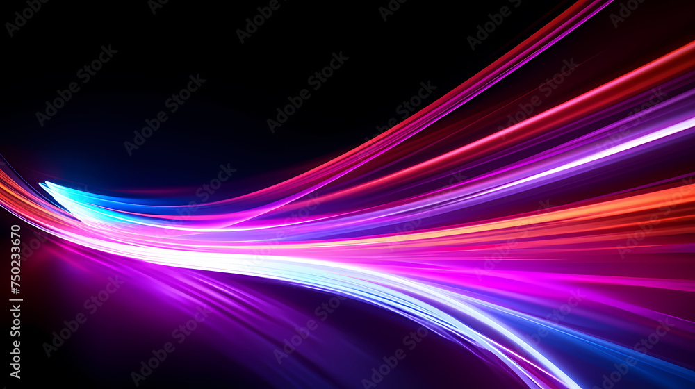 Looping 3D animation, abstract neon background Looping 3D animation, abstract neon background