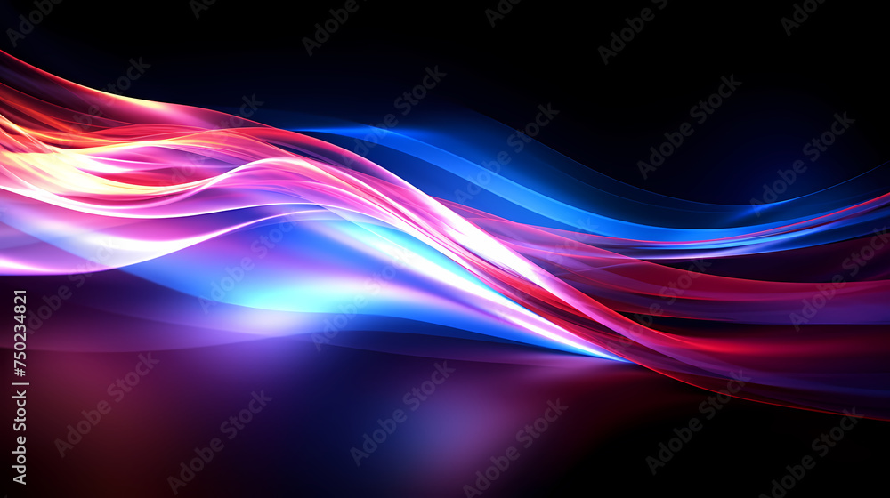 Looping 3D animation, abstract neon background Looping 3D animation, abstract neon background