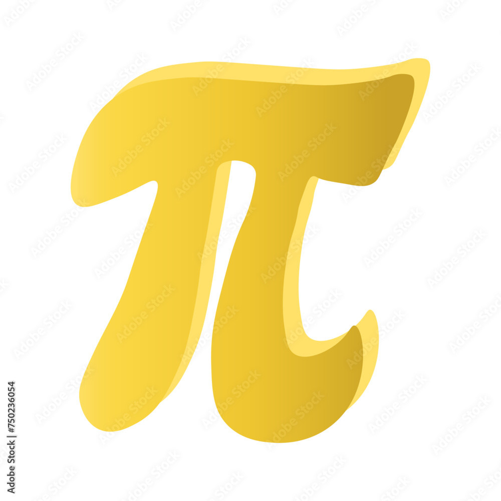 Pi day Icon. Math Symbol, Vector Illustration. Pi day Icon. Math Symbol, Vector Illustration.