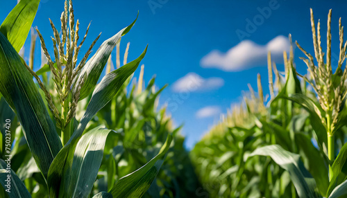 CAMPO DE MILHO: CULTIVO E PLANTAÇÃO DE MILHO EM CONCEITO AGRICULTURA photo