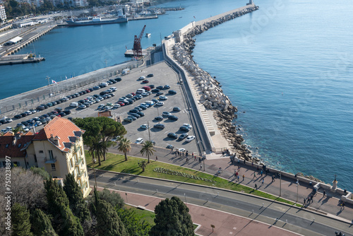 Fototapeta Naklejka Na Ścianę i Meble -  Panoramic view of city of Nice, France