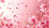 Pink Cherry blossom background.vector illustration.
