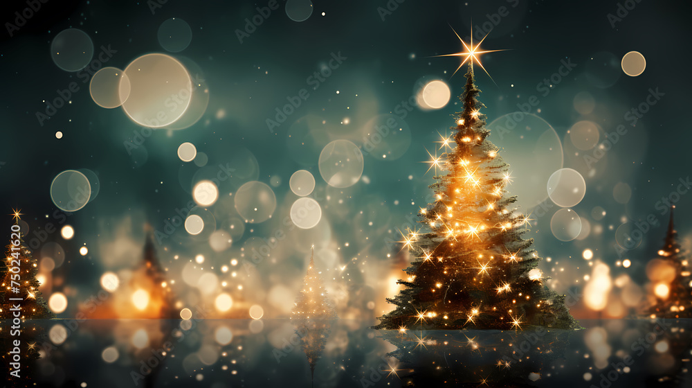 Green Christmas tree branches in snow background Green Christmas tree branches in snow background