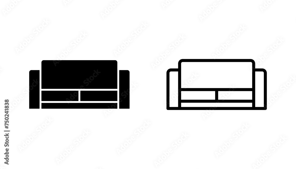 Sofa icon set. sofa icon illustration Sofa icon set. sofa icon illustration