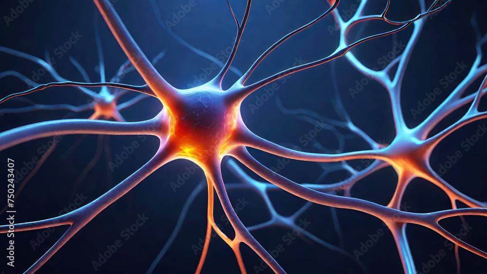 Neuron cells neural network of human. Neuro research science, brain signal information transfer, mind mental impulse, anatomy, microbiology,
physiology concept.Generative AI Neuron cells neural network of human. Neuro research science, brain signal information transfer, mind mental impulse, anatomy, microbiology,
physiology concept.Generative AI
