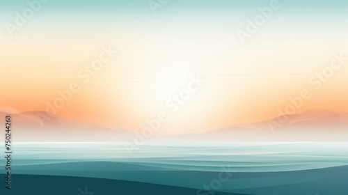 Abstract Horizon Pastel tone Wallpaper