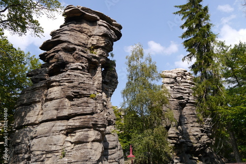 Felsengruppe Greifensteine im Erzgebirge photo