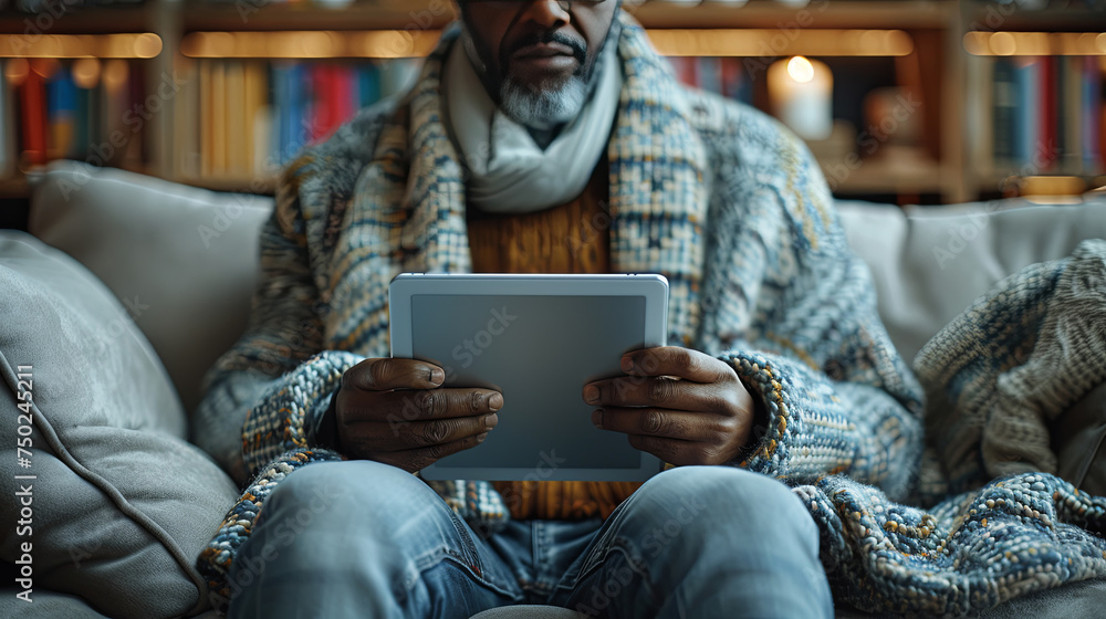 Senior man using tablet Senior man using tablet