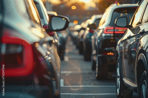Many Parked Cars on the Street © Ilugram